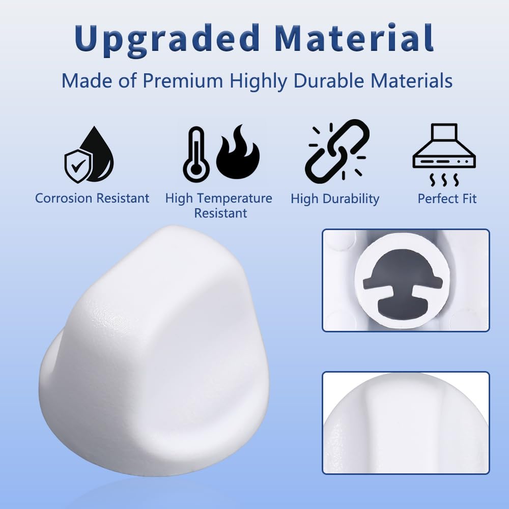 White Range Hood Knob 2Pcs K997327