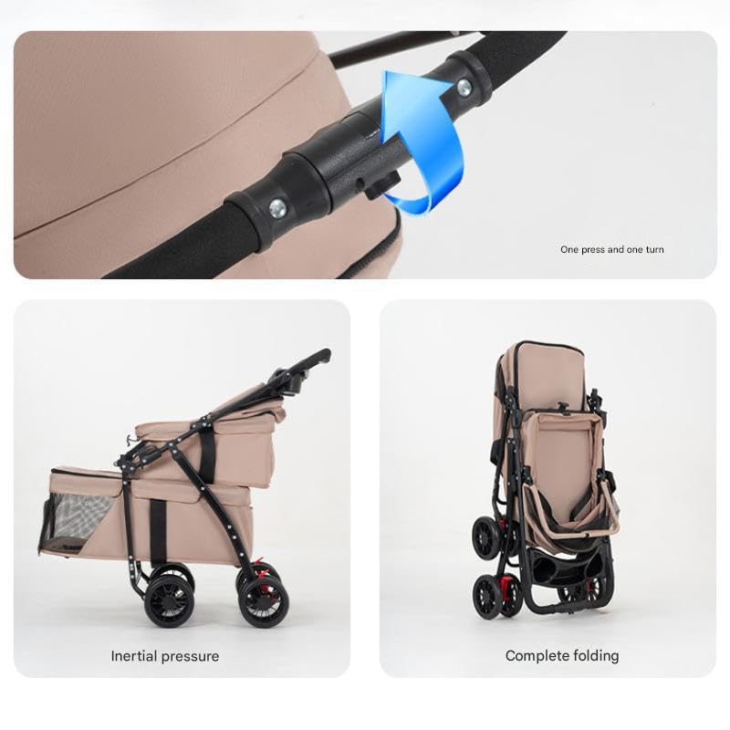 Double Pet Stroller with Cup Holder F37711
