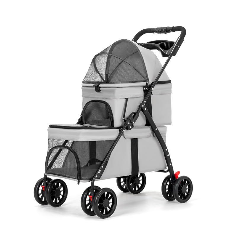 Double Pet Stroller with Cup Holder F37711