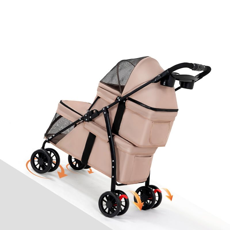 Double Pet Stroller with Cup Holder F37711