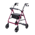 Heavy Duty Folding Aluminum Rollator Walker with Seat and Wheels Q845247