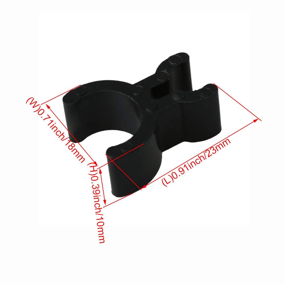 Black Brass Instrument Pen Clip 10pcs A551