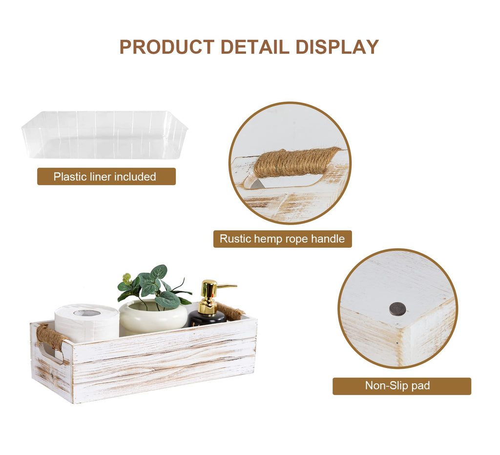 Rustic Wooden Toilet Paper Holder Q8779