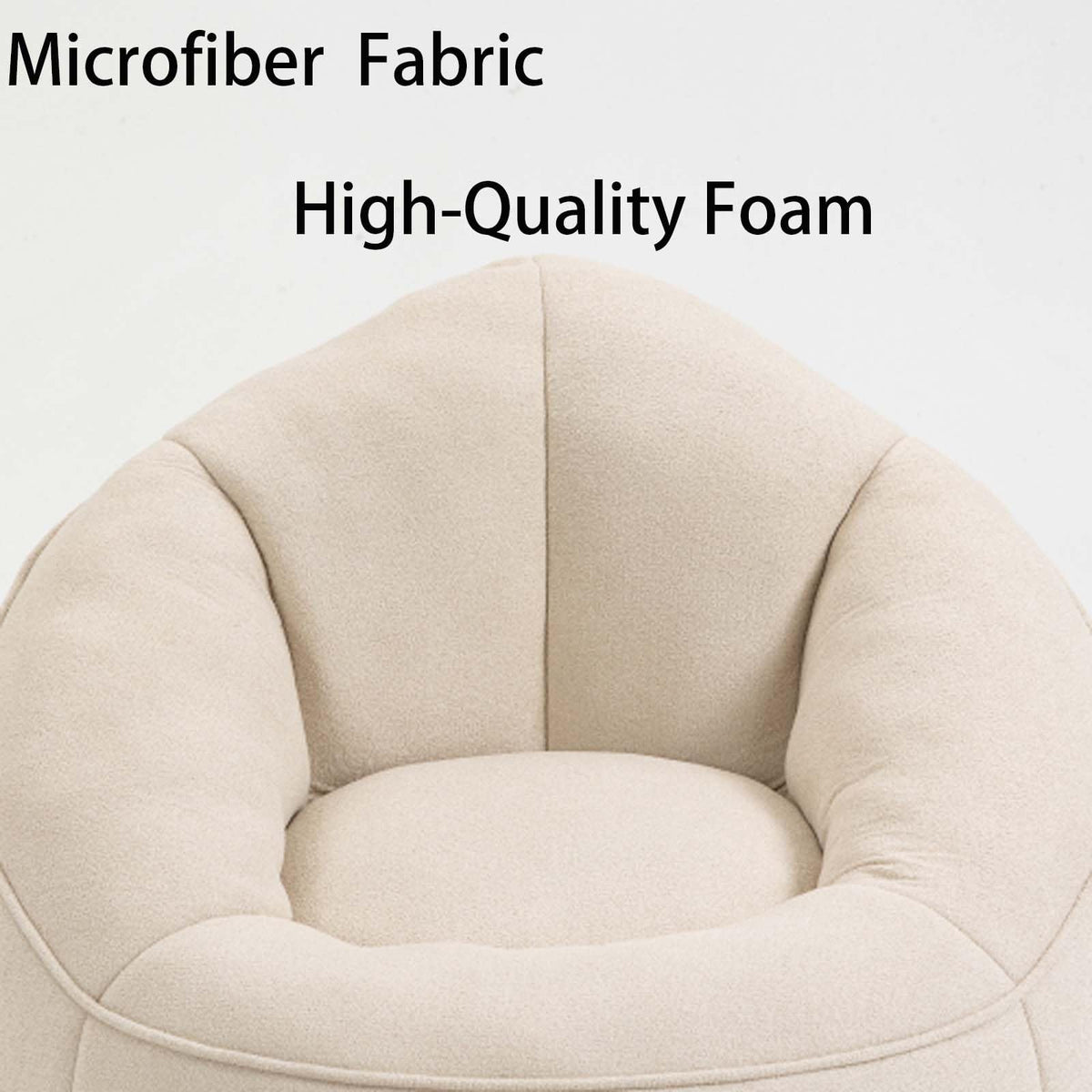 Memory Foam Bean Bag Chair with Ottoman C719