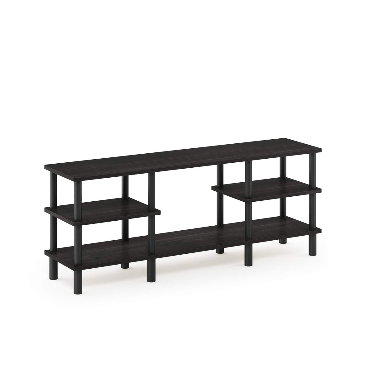 Black Espresso 3-Tier TV Stand O291149