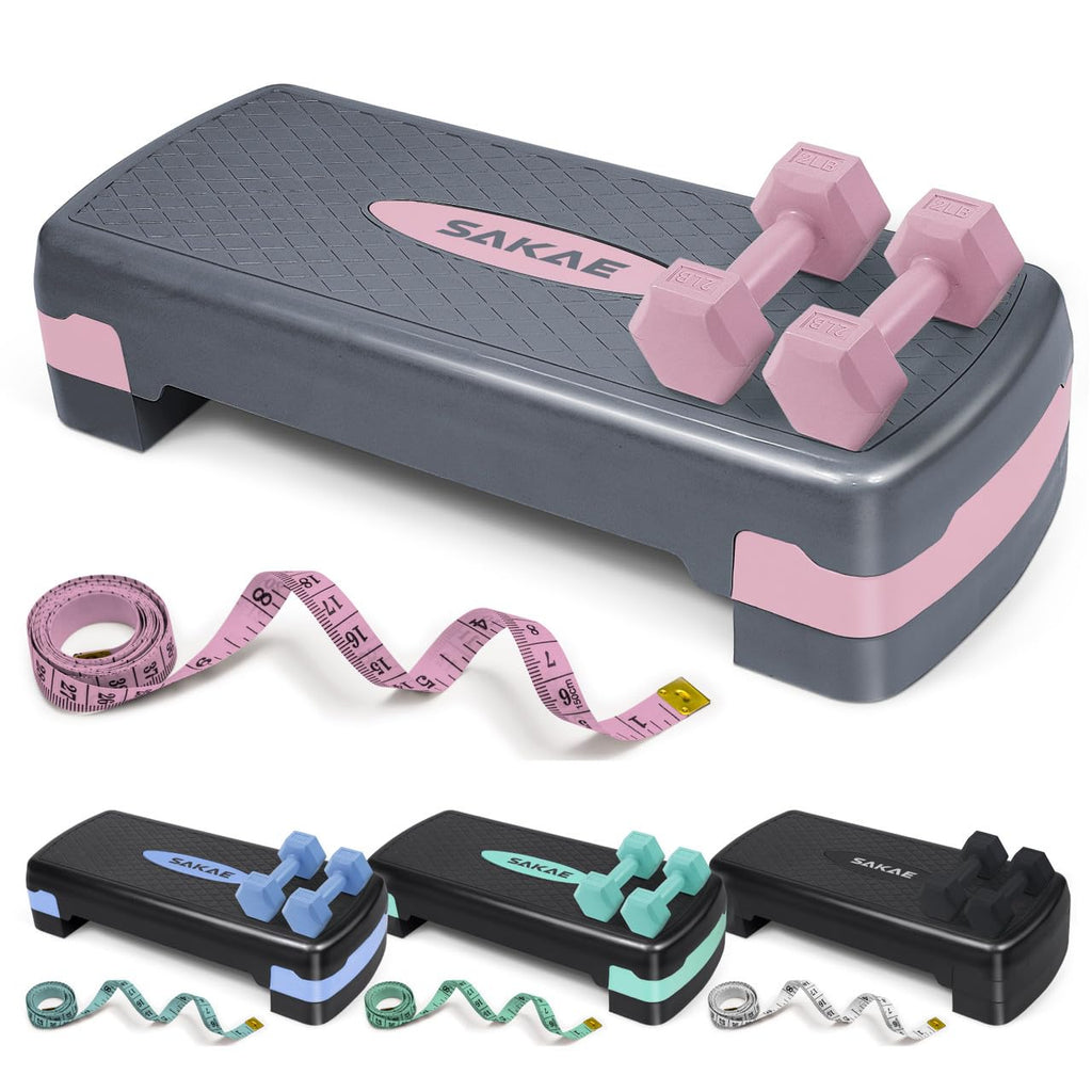 Adjustable Stepper Set with Dumbbells V603767