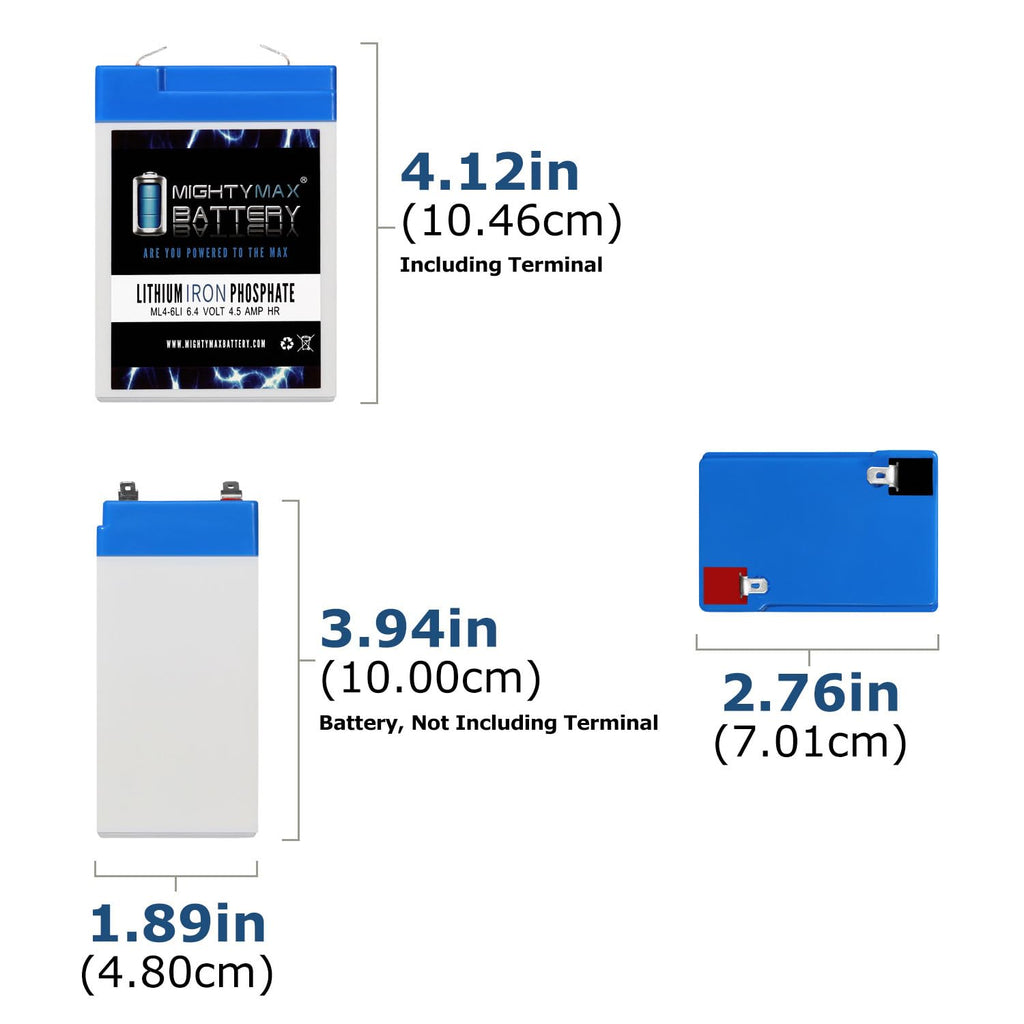 6V 4.5AH Lithium Replacement Battery A65770