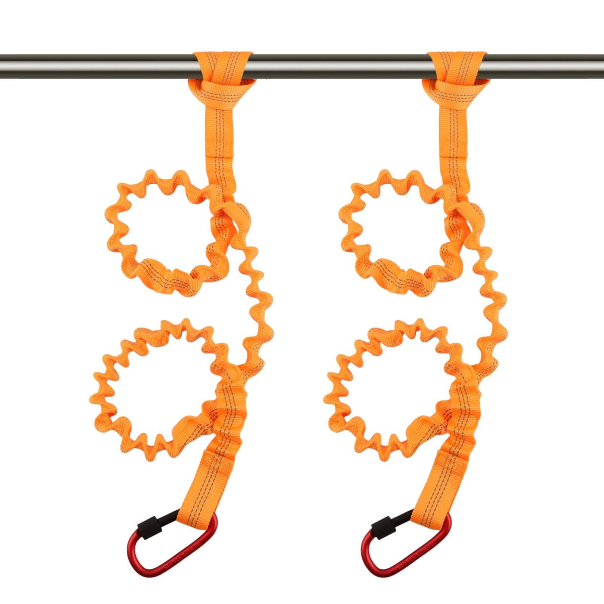Stretchable Kayak Paddle Leash with Locking Carabiner E167084