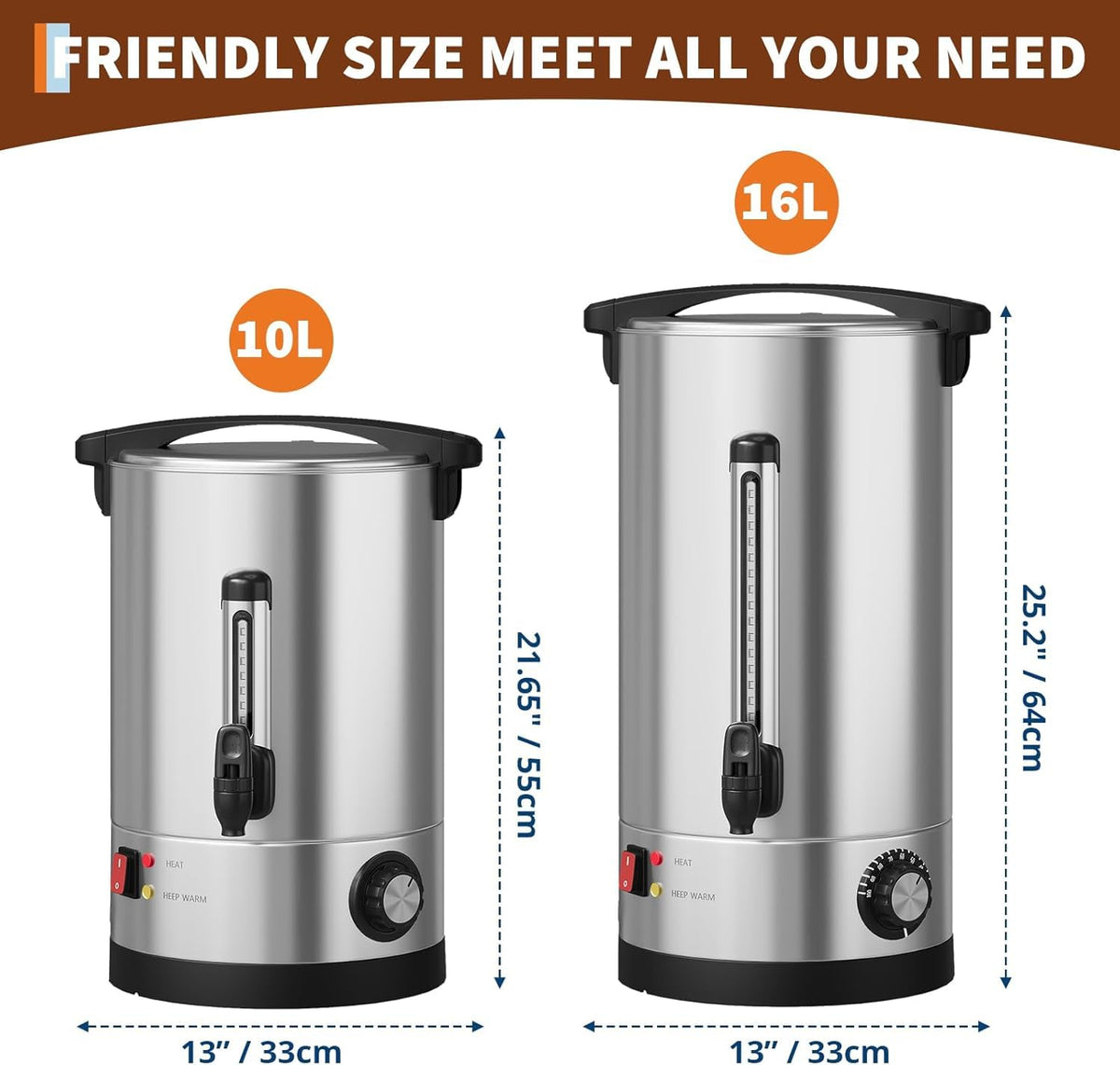 70 Cup Stainless Steel Commercial Coffee Urn Z3824