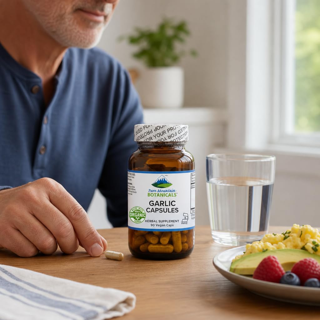 Garlic Capsules 500mg 90 Veggie Capsules Q86321