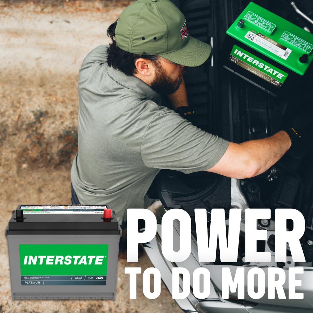 12V 70Ah 710CCA Group 24F AGM Car Battery J7396