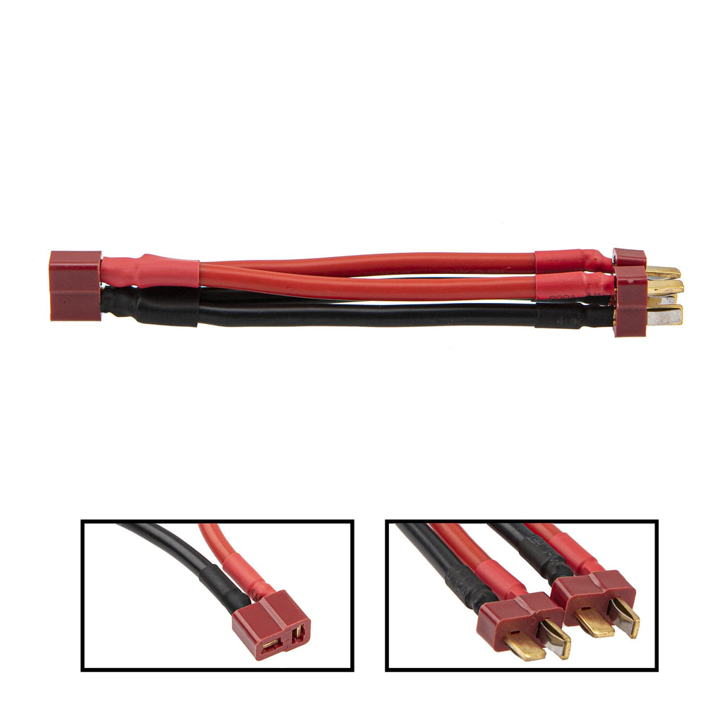 12AWG T Plug Serial Series Connector & Parallel Y-Harness Adapter Silicone Wire F543922