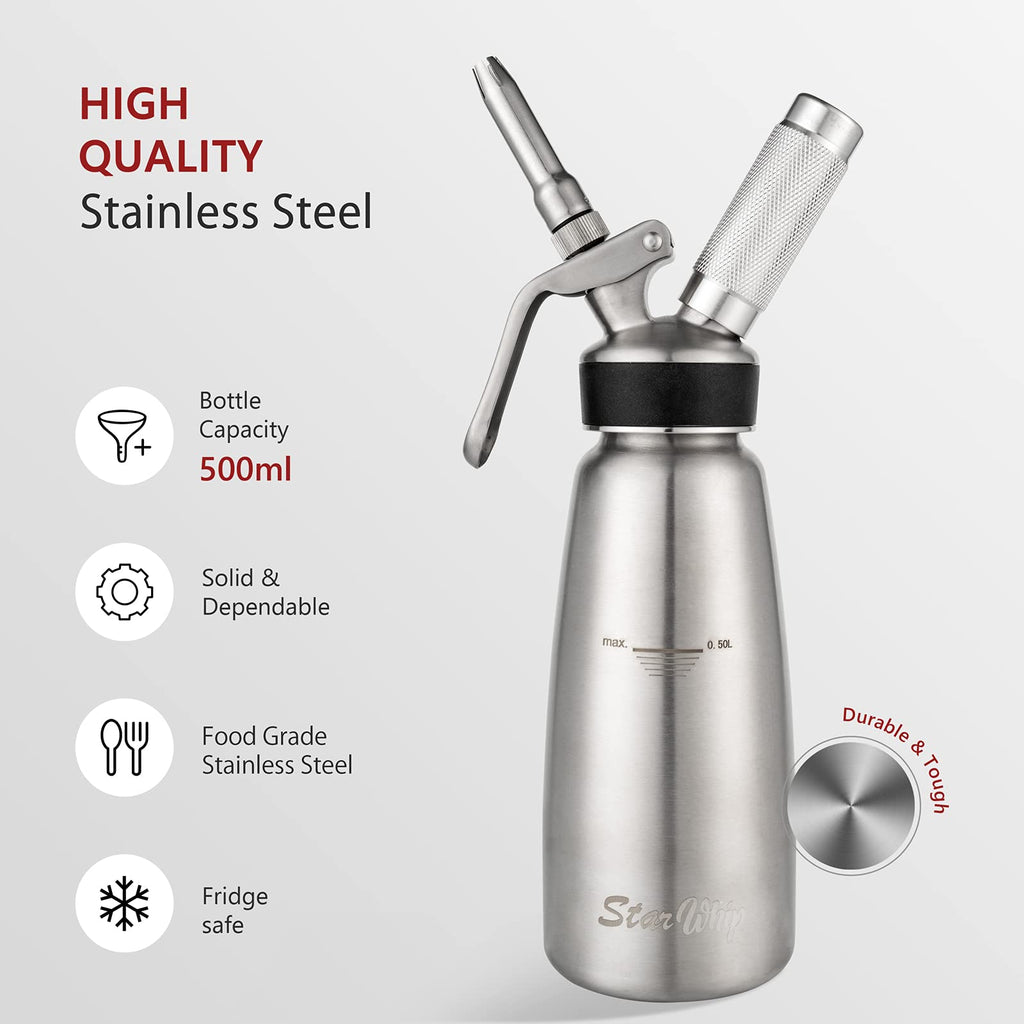Spare Parts and Accessories for Whipped Cream Dispenser 304 Stainless Steel D495