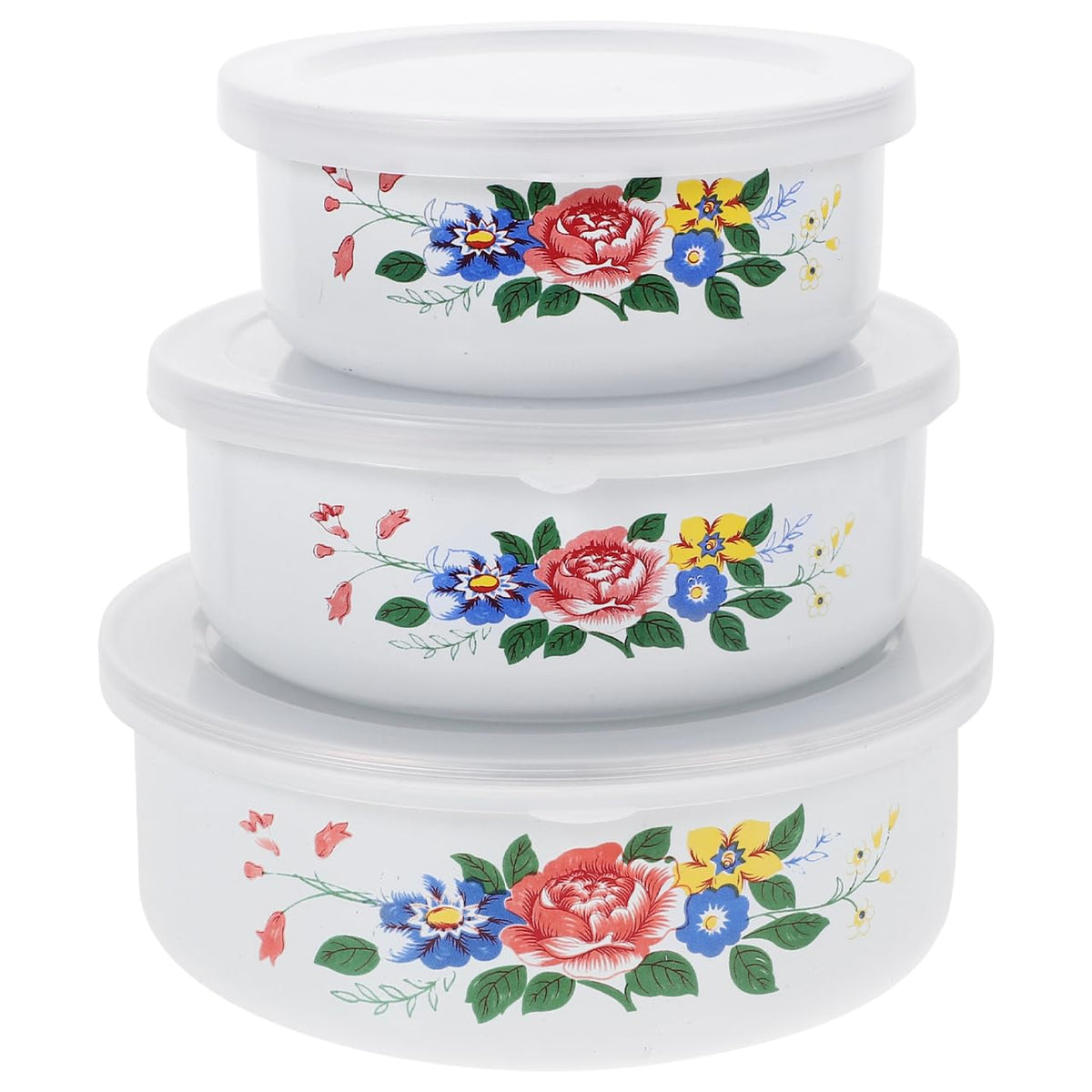 Enamel Bowls Set 3 Piece 4.72 Inch A168232