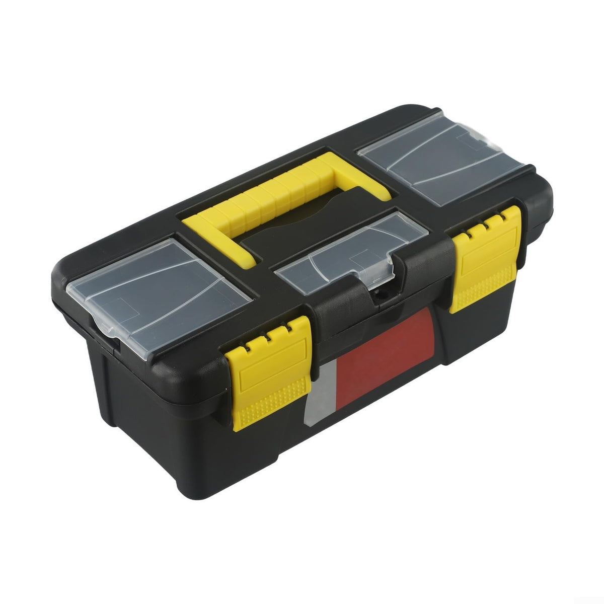 10-Inch Plastic Tool Box with Reinforced Handle and Secure Latches Y808626