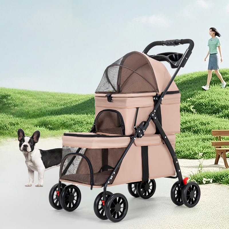 Double Pet Stroller with Cup Holder F37711