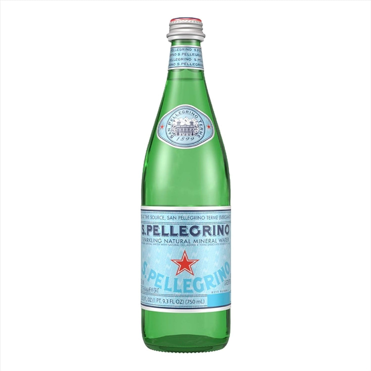 Sparkling Natural Mineral Water 750 mL Glass Bottles 6 Pack R245384