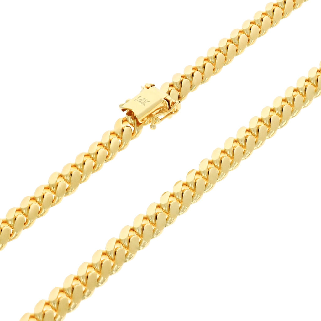 14k Yellow Gold Cuban Link Chain Necklace L17215
