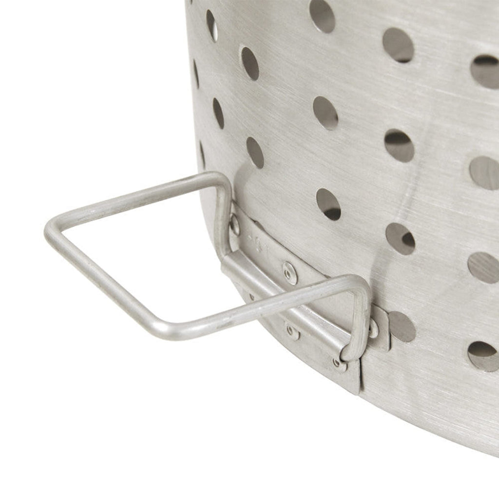 80-qt Aluminum Boiler with Riveted Handles and Boiling Basket I60992