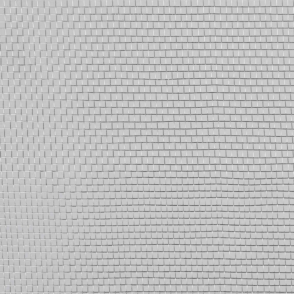 Aluminum Mesh Screen 39.4x196.9 Inch Silver F75645