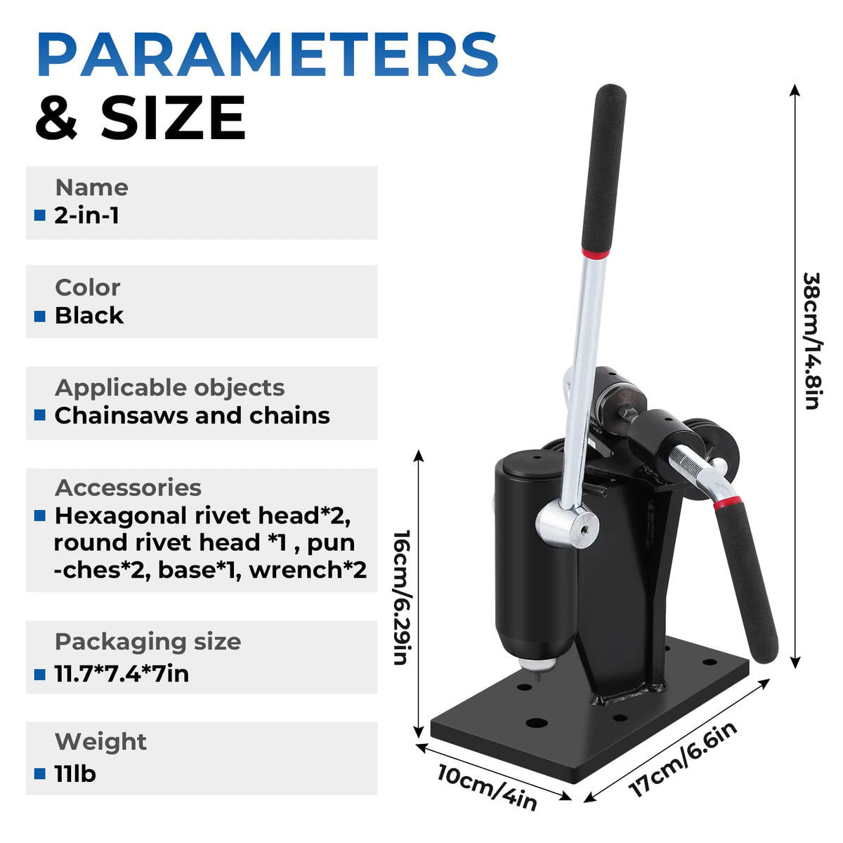 Chainsaw Chain Breaker and Spinner 2-in-1 Repair Tool B188