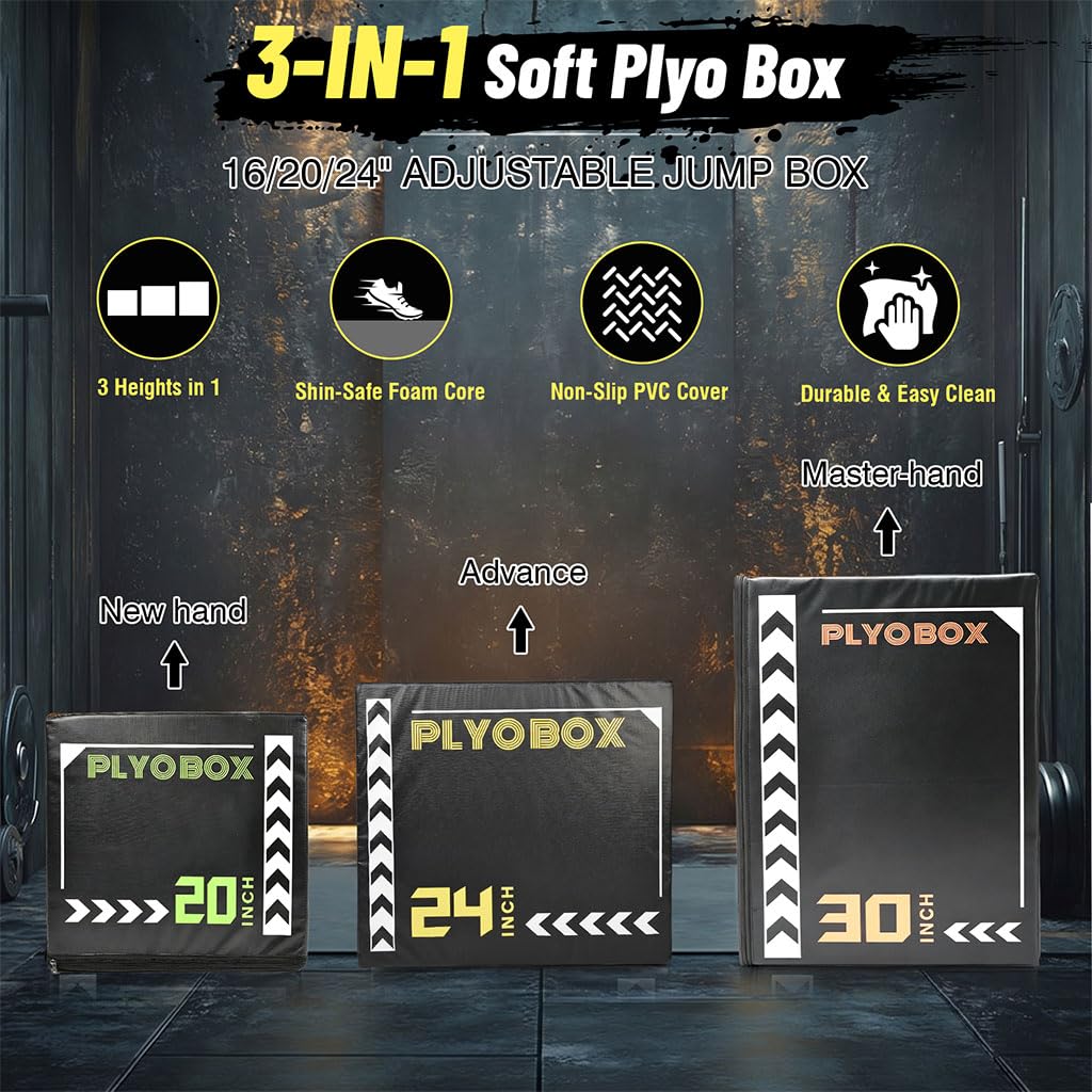 3-in-1 Plyometric Jump Box P574
