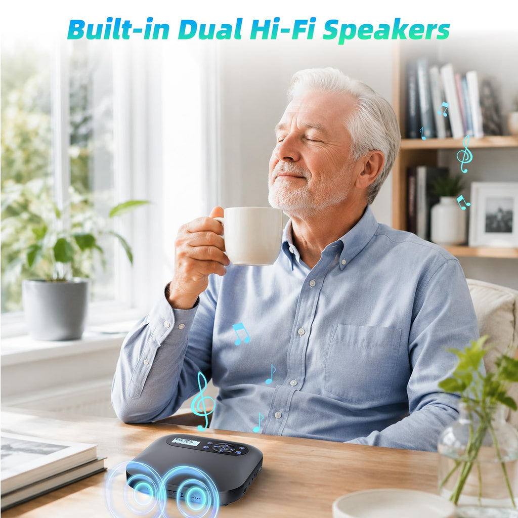 Portable CD Player with Bluetooth V9564