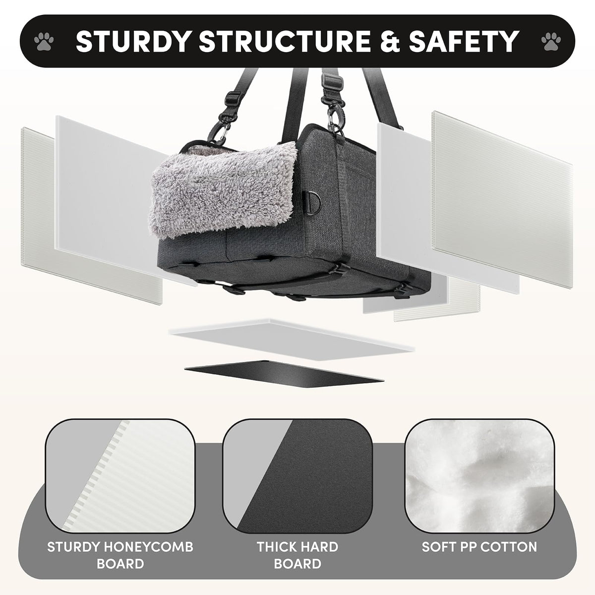 Grey Dog Car Seat I724394