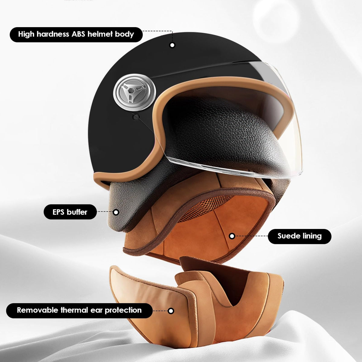 Kids 3/4 Open Face Motorcycle Helmet M13974