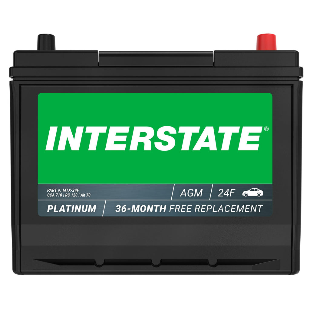 12V 70Ah 710CCA Group 24F AGM Car Battery J7396