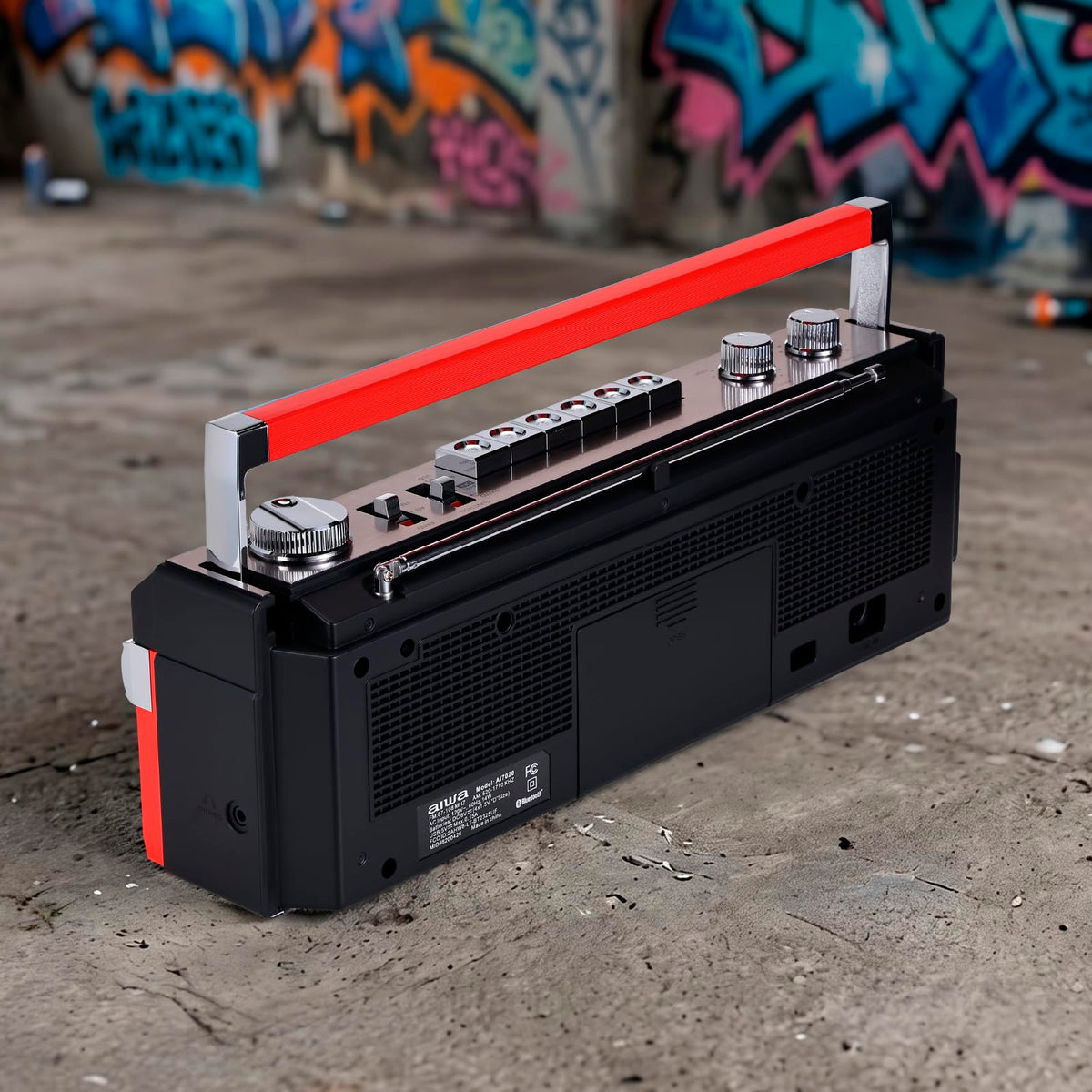 Portable Bluetooth Cassette Player & Recorder Boombox W96654