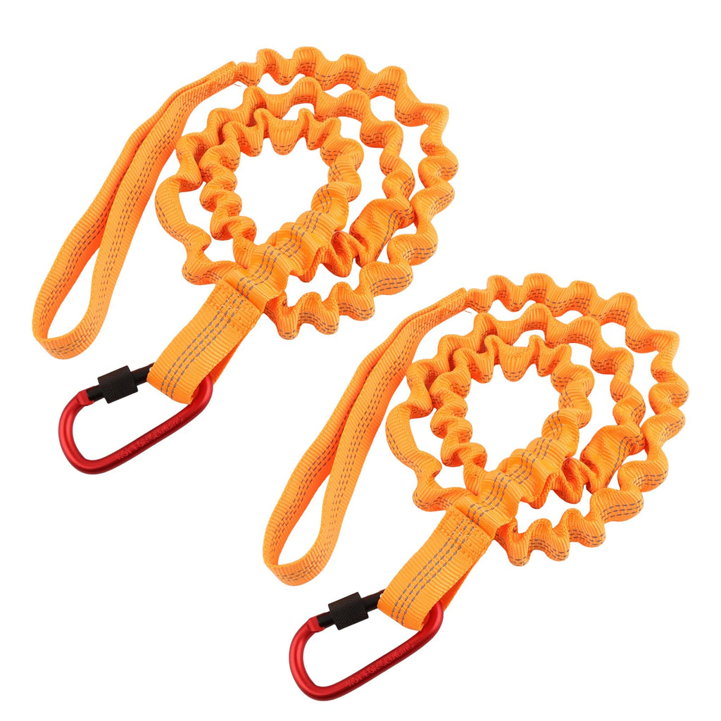 Stretchable Kayak Paddle Leash with Locking Carabiner E167084