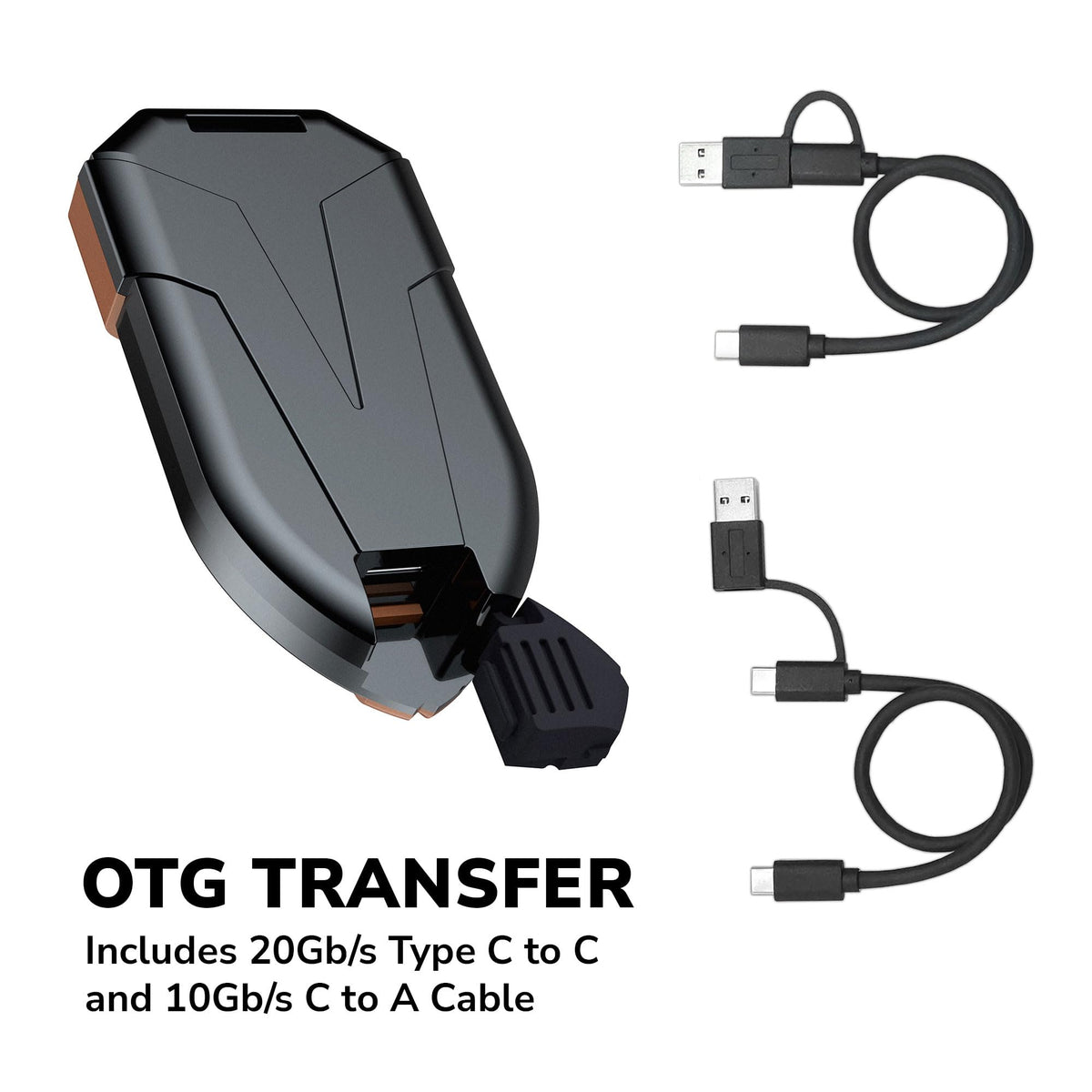 1TB IP67 Waterproof USB 3.2 Gen 2x2 Type C External SSD D6241