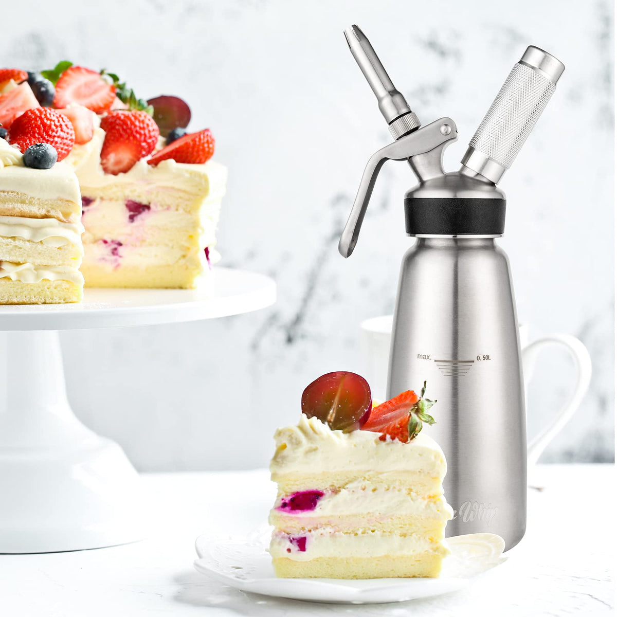 Spare Parts and Accessories for Whipped Cream Dispenser 304 Stainless Steel D495