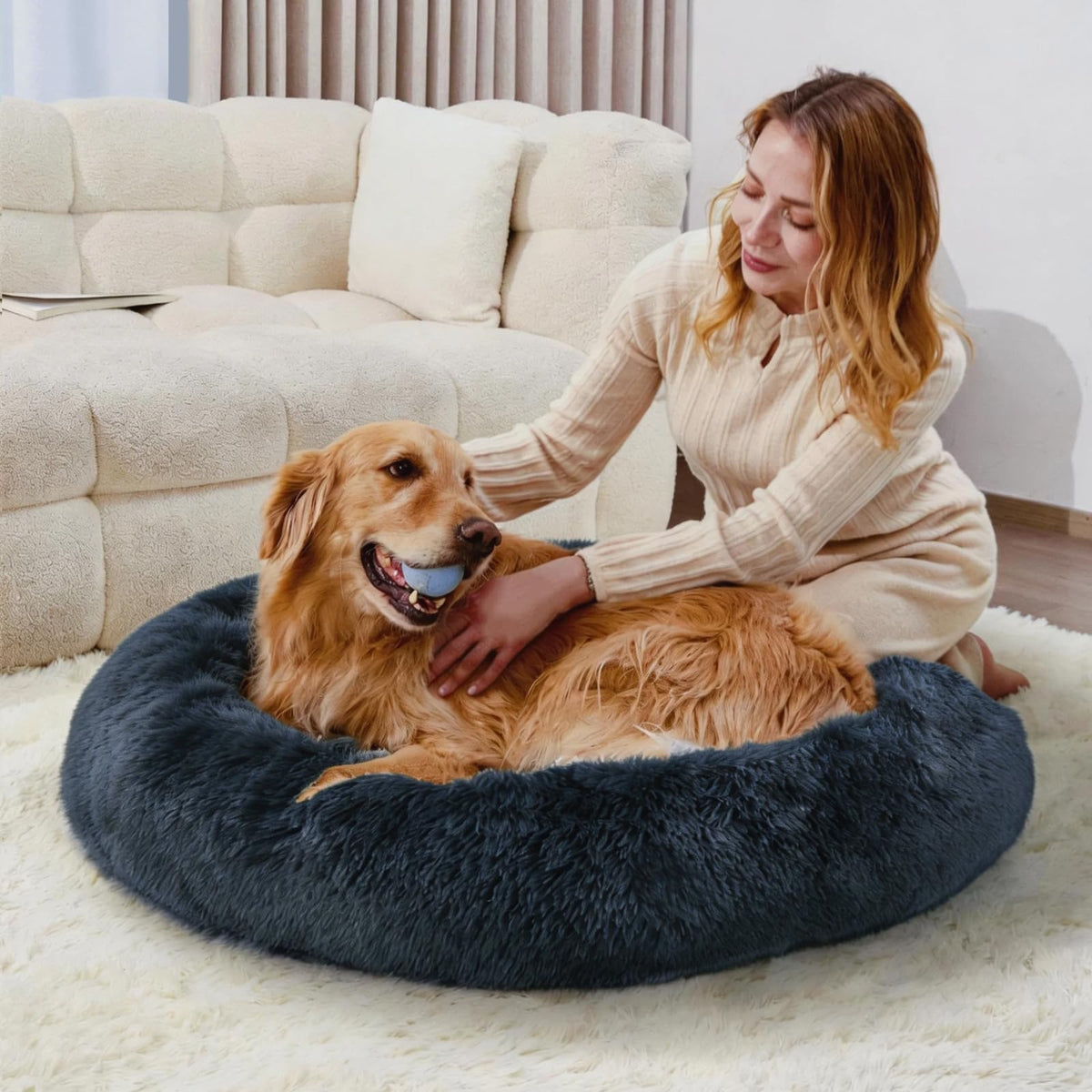 Washable 20" Donut Cat Bed W938