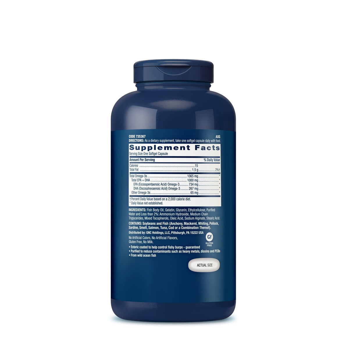 Fish Oil 1000mg EPA & DHA 210 Softgels N141