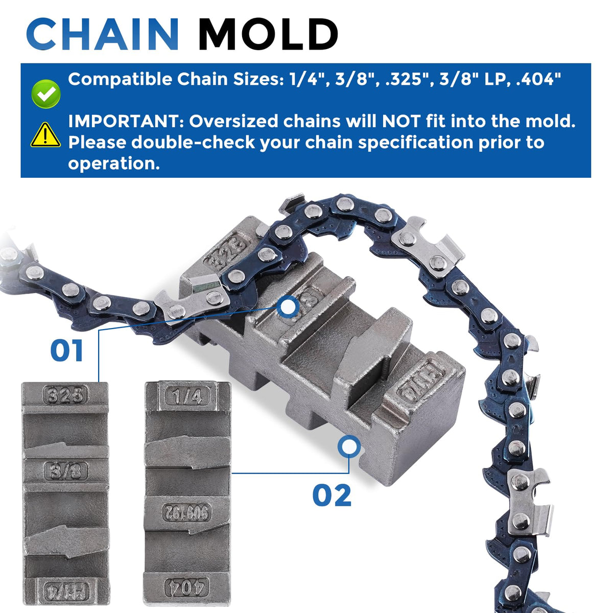 Chainsaw Chain Breaker and Spinner 2-in-1 Repair Tool B188