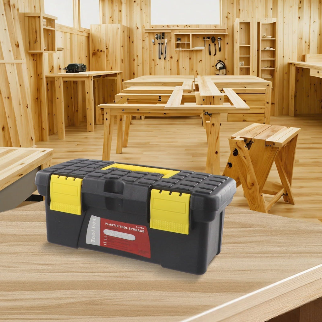 10 Inch Black Plastic Tool Storage Box H821764