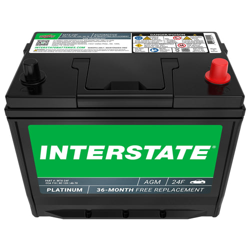 12V 70Ah 710CCA Group 24F AGM Car Battery J7396