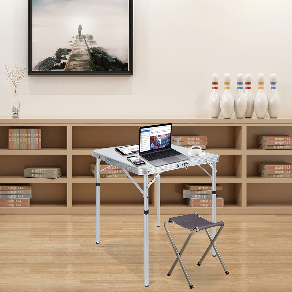 Small Square Folding Aluminum Camping Table F84712