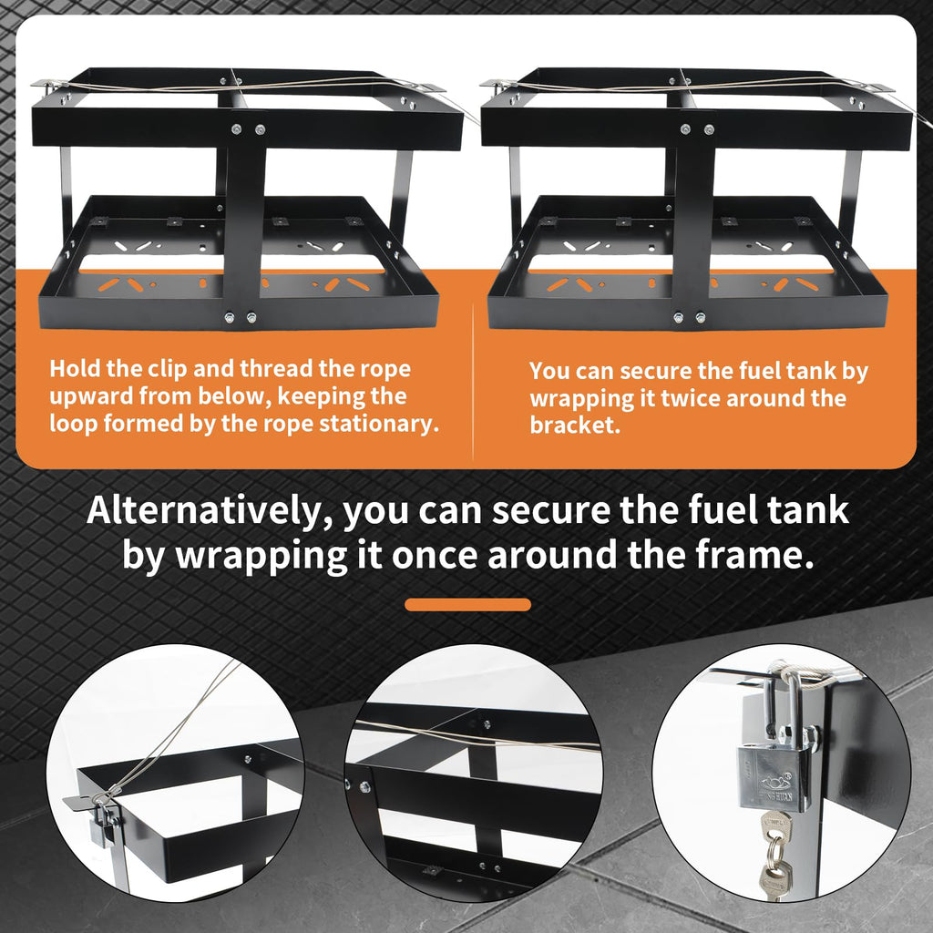 5 Gallon Fuel Jug Holder with Lock A32005