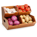 Wooden Stackable Pantry Storage Bins K780555