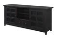 Espresso 1 Drawer TV Stand with Storage Cabinets and Shelves Q5892