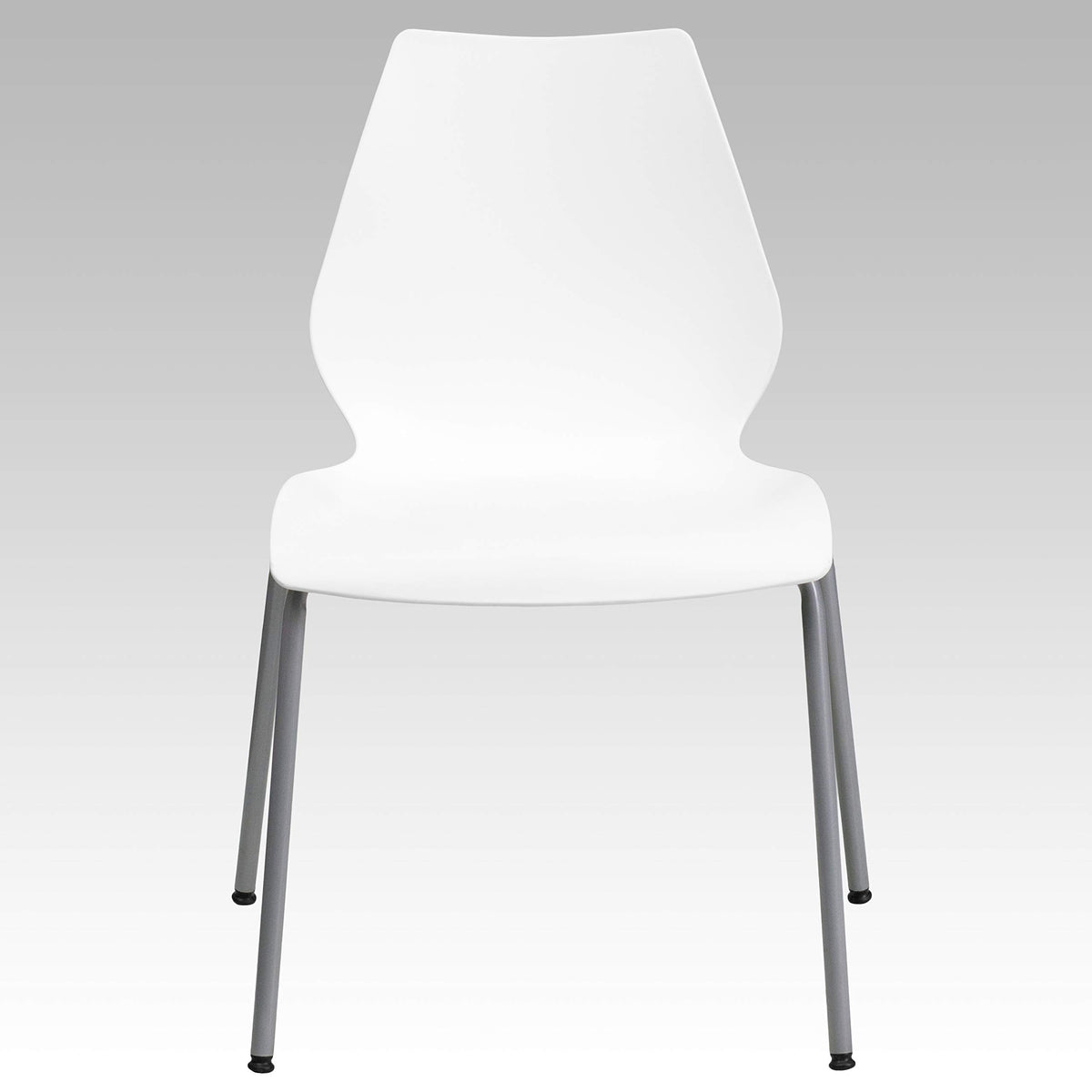 White Plastic Stacking Chairs Set of 5 X690