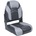 High Back Folding Boat Seats 2 Pack Charcoal Gray M90195