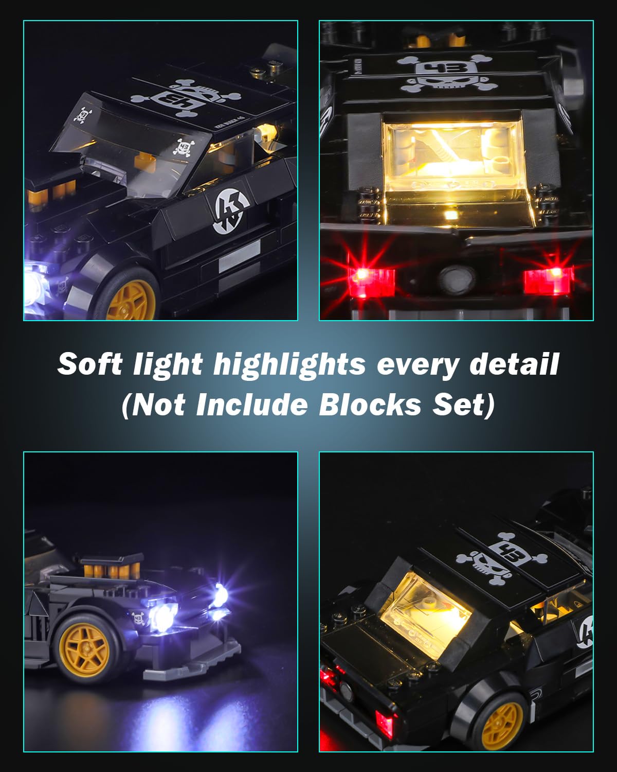 LED Lighting Set Compatible with Building Blocks Model V54546