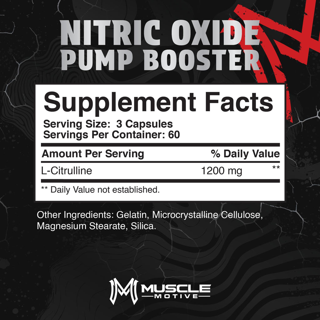 Nitric Oxide Supplement 180 Capsules Y3773