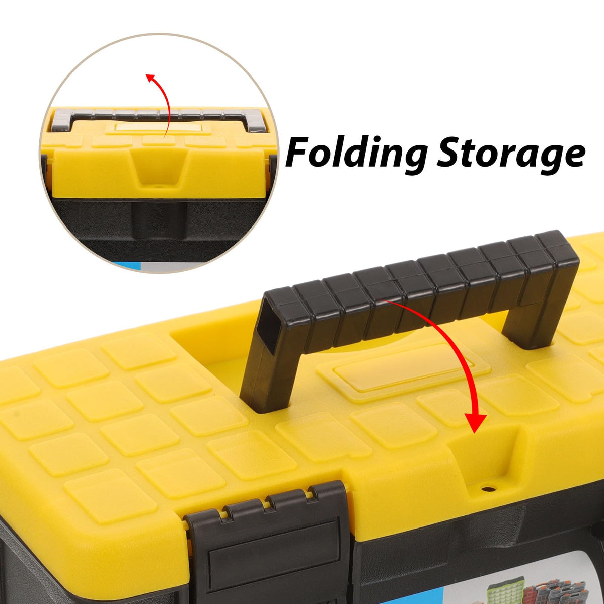 10 Inch Hard Plastic Tool Box Organizer J619
