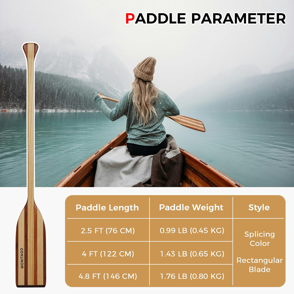 Wooden Canoe Paddle K931