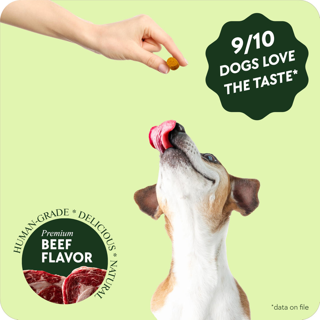 Chewable Flea and Tick Prevention for Dogs 120 Chews Beef S531839